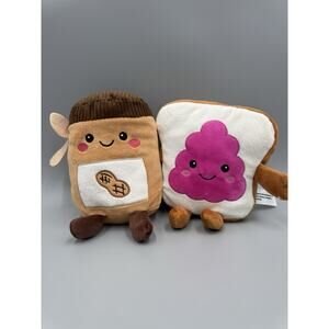 Midwood Brands Peanut Butter And Jelly Plush 8” Stuffed Animal